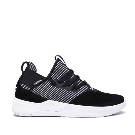 Supra Titanium Mens Low Tops Shoes Black UK 89XMS